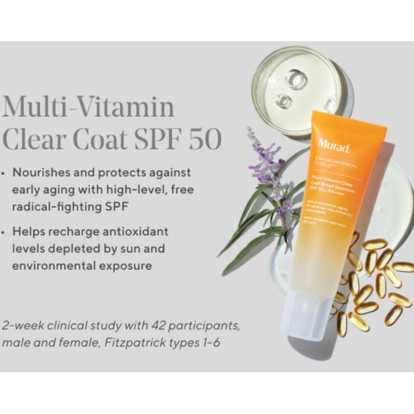 Murad Multivitamin Clear Coat Gel Sunscreen SPF 50 ~ new in box - Picture 6 of 8